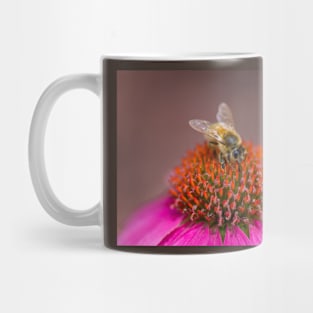 Bee on Wild Berry Coneflower Mug